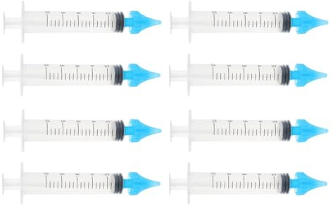 ARTIBETTER Irrigateur D'oreilles en Plastique 10ml Lot de 4 Sets de Paires Échelle de Mesure, Nettoyant pour Cérumen Sûr et Portable pour Soins Auriculaires, Extraction du Cérumen et Lavage
