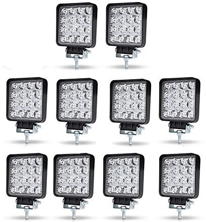 WELLIT 10X 48W LED Arbeitsscheinwerfer Offroad Scheinwerfer Traktor Für Jeep Bagger SUV