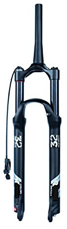 VPPV 27,5 29 Pollici Forcella per Mountain Bike, Tubo Dritto 1-1/8 Ammortizzatore Bicicletta MTB Forche a Gas Corsa 120 mm (Colore : Remote Lock-B, Size : 29 inch)