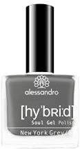 Alessandro Hybrid Lack New York Grey – Schlichtes Grau- In Nur 3 Schritten - Perfekte Nägel Ohne Led -Bis Zu 10 Tagen Halt!
