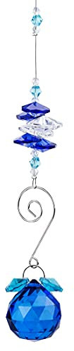 YFCTLM Cazador de Sol 30 mm Bola de Cristal Hecha a Mano Colgante araña Prisma Ornamentos Colgantes Cristales de la Colgante de la decoración del hogar