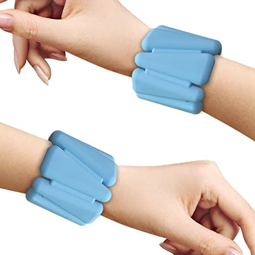 VEGALA Tragbare Gewichte für Handgelenk und Knöchel- Fitness Wearable Wrist Weights für Walking, Jogging, Gym, Krafttraining-2Lbs Pair (1 lbs Each)
