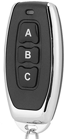 Chiave Telecomando Wireless, Telecomando Universale a 3 Tasti Telecomando Clone in Metallo Dimensioni Portatili Per Porta da Garage con Cancello Elettrico
