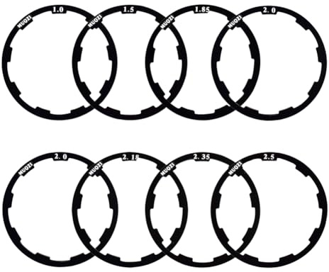 8 Stück Fahrrad Schwungrad Naben Spacer Flywheel Hub Washer Spacer 1-2.5mm | Saipor Aluminiumlegierung Innenlager Spacer Fahrrad Kassette Spacer für MTB Rennrad (1.0/1.5/1.85/2.0/2.0/2.18/2.35/2.5mm)
