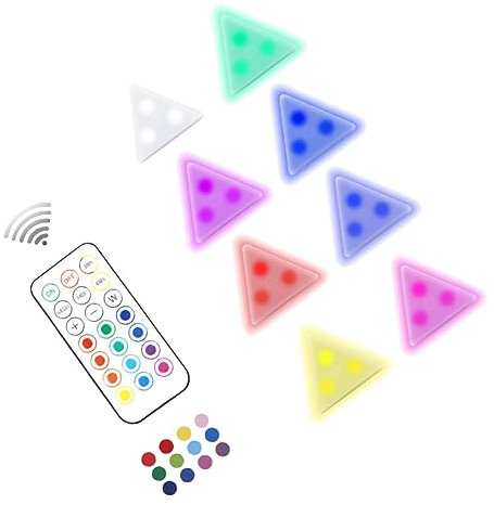 Homoyoyo Dekoratives Nachtlicht Mit Rgb-atmemodus Wandleuchte Für Schlafzimmer Leds Und Rgb-leuchten Fernbedienbar Einfach Anzubringen