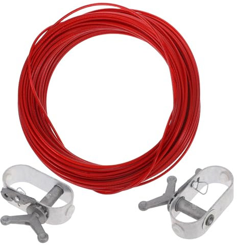 VICASKY 3stücke Poolabdeckungskabel Und Ratsche Kabelspanner Für Poolabdeckung Stahlkabel Winde Befestigungselement Draht Festziehen Outdoor Winter Schwimmen Pool Seil Kit Zaun Werkzeug