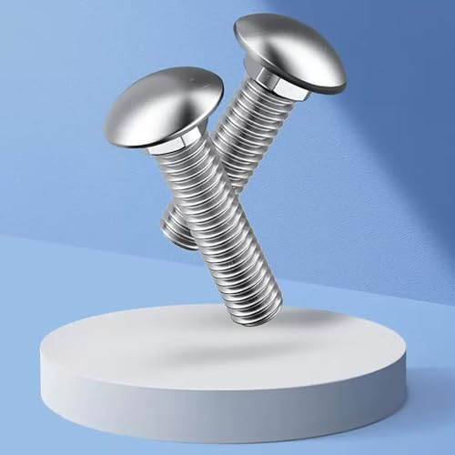 Boulons de carrosserie à tête ronde et à collet carré M4-M12, longueur 10-100 mm, vis à tête cylindrique en acier inoxydable 304(M4x30mm 20pcs)