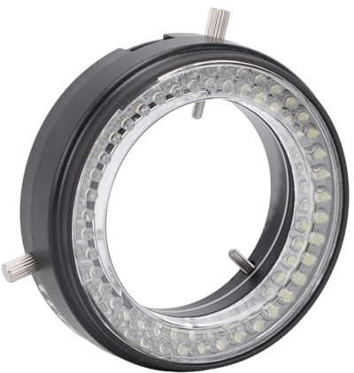 Bewinner Anello Luminoso a LED per Microscopio con 80 LED, Sorgente Luminosa Circolare a luminosità Regolabile, USB Tipo C Senza Illuminazione Ombra per Microscopi Stereo