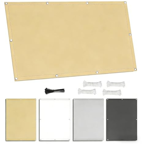 Tenda a Vela Ombreggiante Impermeabile 6x6m Tenda da Sole per Esterno Vele Ombreggianti Impermeabile Telo Parasole con Fune Occhiellato Protezione UV Tende Vela per Giardino Terrazza