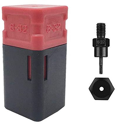 zision Werkzeug 8-32 Blindnietmuttern Spritzspitze Ersatzdorn, 2 Stück, M8, 4 cm, Kohlenstoffstahl, Industriell, Außengewinde