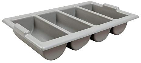 We Can Source It Ltd - Heavy Duty Cutlery Tray Catering Stacking Restaurant Kitchen Storage (Grey)
