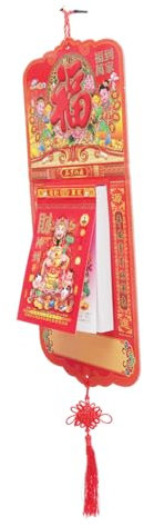PRETYZOOM Hand Torn Wall Calendar Lunar Calendar Pendant Year of Dragon Style