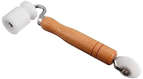 jojofuny Holzrolle Mit Pom-oberfläche Für Tapeziernaht Ergonomischer Griff Aus Massivholz Stabil Und Verschleißfest Leicht Zu Tragen Verstauen