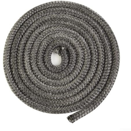 Guarnizione per porta del bruciatore della stufa, 2 m, kit corda antincendio a legna per stufe a legna, camini, caminetti, porta del forno (6 mm)