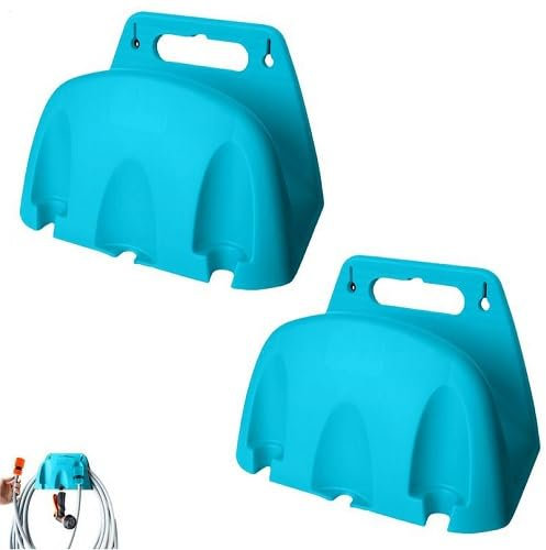 2 Pack Garden Hose Holder, Hoses Hanger, Hosepipe Holder, Hose Wall Mount, Heavy Duty Irrigation Pipe Hanger Storage for Garden, Lawn & Yard
