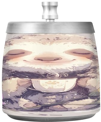 Posacenere grande in acciaio inox con coperchio per interni ed esterni, grazioso portacenere per sigari senza fumo, decorazione per sigari