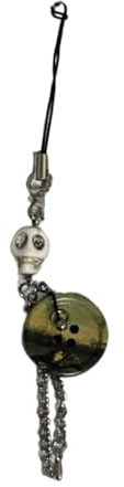MISUVRSE Totenkopf Charm Anhänger, Kette, Handygurte, Taschen Schlüsselanhänger, Riemen Aufhängen, Dekoration für Schlüssel, Tasche, Handtasche, Tasche, Anhänger, Charm Dekoration