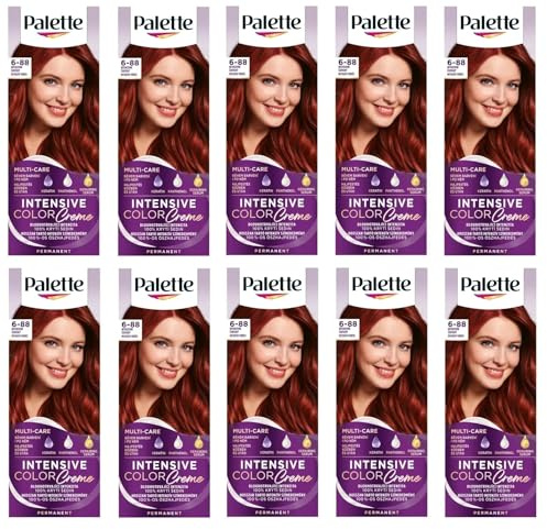 Confezione da 10 palette di colori intensi 6 – 88 (RI5), colore rosso intenso – scatola completa – con istruzioni in lingua inglese (lingua italiana non garantita)