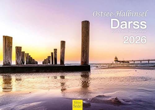 Edition Seidel Premium kalender östra halvön Darss 2026 format DIN A3 väggkalender Tyskland Mecklenburg-Vorpommern Östersjön Andrea Dreegmeyer