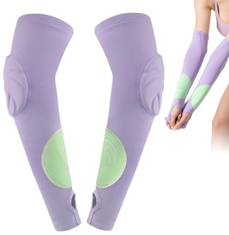 Huayeex Protège-Bras de Volley-Ball | 2 Pièces Manchettes -Bras pour Réception et Frappe | Protège-Coudes avec Coussinets De Protection Et Trou pour Pouce pour Événements Sportifs Entraînement