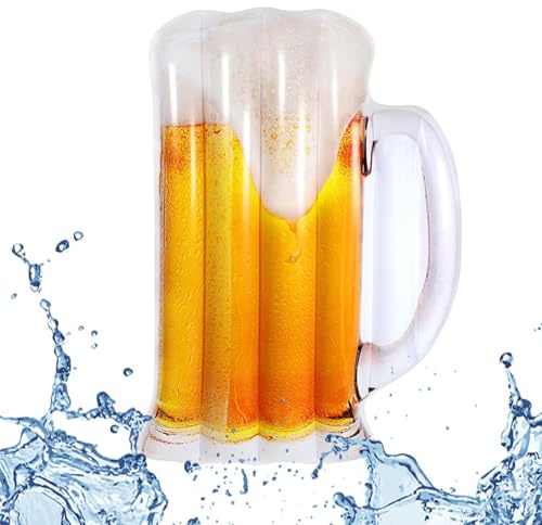 Flotteurs de piscine pour adultes – Salon de piscine gonflable avec chope à bière, hamac d'eau flottant | La conception de relaxation confortable soutient le corps pendant la dérive, accessoire de