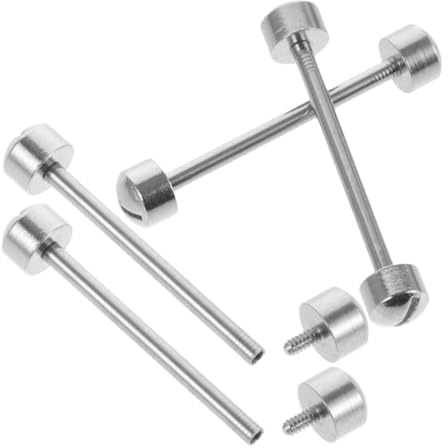POPETPOP Varillas de Conexión para Correas de Reloj Acero 22 Mm Tubo de Tornillos Pasadores de Reparación 4 Piezas Accesorios para Reparación de Relojes y Mantenimiento en Casa