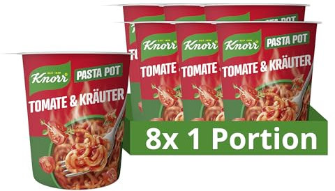 Knorr Pasta Pot Tomate & Kräuter leckere Instant Nudeln fertig in nur 5 Minuten 69 g