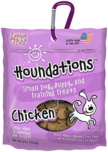 Loving Pets Produkter Houndations träningsgodis 4oz-kyckling