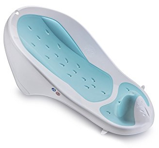 BÉBÉ ANGEL Transat de Bain Ergonomique pour Bébé 0 à 6 Mois, Blanc/Jade