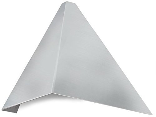 SixBros. Aluminium Traufblech Rinneneinhang Rinnenblech Dachblech 16,5cm/0,8mm 2000mm Blank