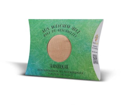 Baumstark Hainbuche 45mm Handschmeichler mit Baumhoroskop (4.6. -13.6. und 2.12. -11.12.), Holz, 8 x 11.5 x 2.8 cm, B117: Baumstark - Dein Lebensbaum ... Aus welchem Holz bist Du geschnitzt...?