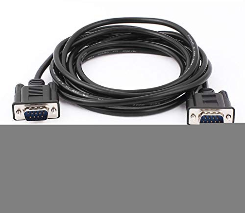 Aexit 10 Ft Negro VGA Cable de adaptador de proyector de 9 pines (model: K3660IIIVII-9686LP) macho a macho