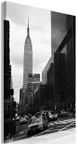 decomonkey Bilder New York 80x120 cm 1 Teilig Leinwandbilder Bild auf Leinwand Vlies Wandbild Kunstdruck Wanddeko Wand Wohnzimmer Wanddekoration Deko Stadt