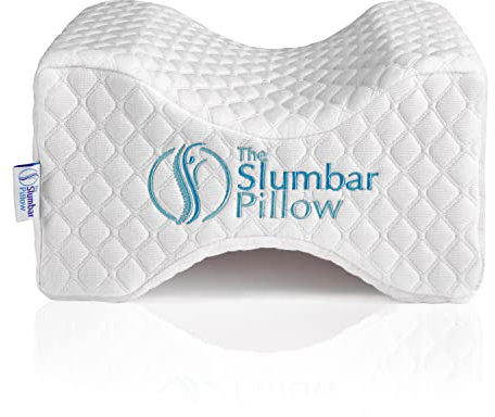 Knee Pillow To Relieve Lower Back, Knee, Hip And Joint Pain, Sciatica And Pregnancy Discomfort | Ideal for side sleepers | Premium Memory Foam Leg pillow | Free Ebook