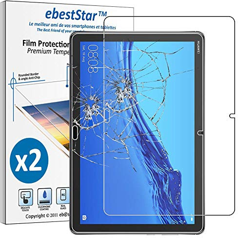 ebestStar - for Huawei MediaPad T5 10 Screen Protector x2 Tablet 10.1, Tempered Glass Protection, Premium Ultra Clear Transparent