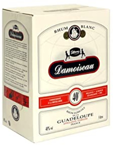 Rhum Damoiseau - Rhum agricole blanc - Guadeloupe - 40%vol - BIB 500cl