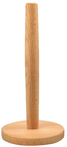 Portarotolo Cucina, Antiscivolo Porta Scottex Carta in Legno, Porta Rotolo da Cucina da Terra per Casa, Camera da Letto, Bagno