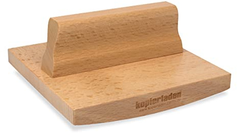 Wiegestempel 12 x 12 cm mit eigenem Text und Logo selbst gestalten - Personalisierbarer Abroll-Stempel für große Motive - optional mit Stempelkissen