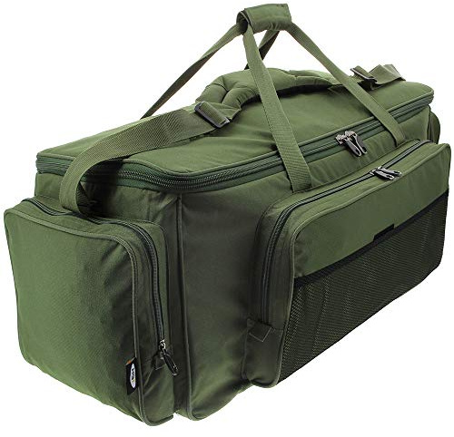 DNA Leisure NGT Green Insulated Fishing Large Carryall Carp Fishing Tackle Bag with Padded Shoulder Strap