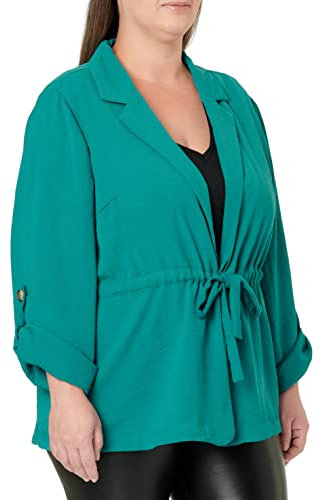 ONLY CARMAKOMA Women's CARDAKODA 3/4 Jacket WVN Jacke, Lush Meadow, 44