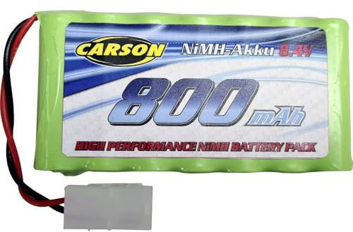 Carson 500608264 NiMh Akku 8,4V/800mAh - Ersatzakku, RC-Akku, Zubehör für ferngesteuerte Fahrzeuge, Ersatzakku für Modellautos