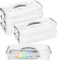 BUZIFU 3 PCS Caja Organizadora Lapices, Cajas de Plastico Apilables para Lápices, Organizador Rotuladores Plastico con Asas, Estuche de Plastico para Lapices Papelería Suministros Escolares, Oficina