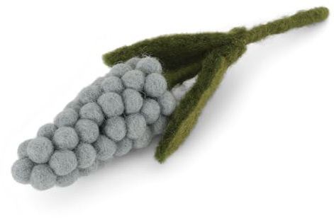 Én Gry & Sif kleine Filz Hyazinthe (1 Stück) Perlhyazinthe - kleine Filzblumen - Ostern - Frühling (Hyazinthe - blau)