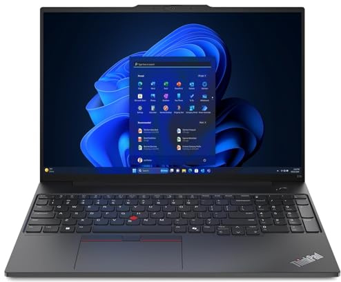 Lenovo Thinkpad E16 G2 Laptop Notebook 16, Intel Ultra 5 125U 1.3Ghz (4.3Ghz Turbo), 16GB RAM, 512GB M2 SSD, WUXGA 1920 x 1200, Windows 11 Pro, UK keyboard, 3 years onsite