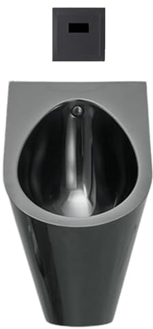 Urinario de pared con sensor inteligente de acero inoxidable 304. Diseño a prueba de salpicaduras con descarga por inducción de alta eficiencia para centros comerciales, hoteles y baños públ