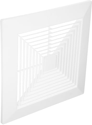 STOBAZA Rejilla de Ventilación Cuadrada para Extractor de Baño 30X30 CM Panel de Resorte, Cubierta de Ventilador de Techo para Ventilación y Mantenimiento Fácil