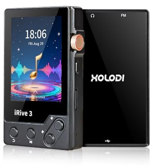 iRive3 MP3 Player Clear HiFi Stereo Sound 32GB Bluetooth Music Player with FM Radio Voice Recorder Expandable up to 128GB