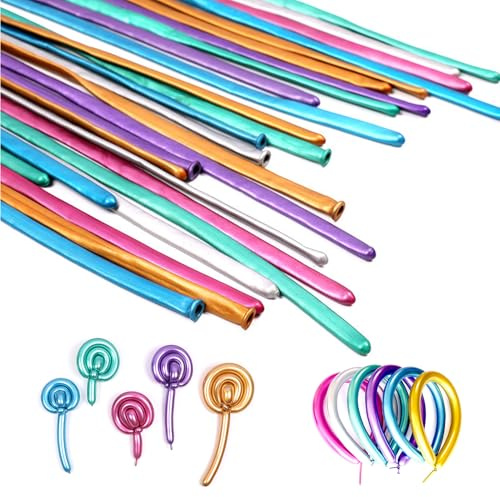 Modeling Balloon – Skinny Balloons for Animals Twisting, Long 260 Balloons, Space Saving Classic Party Supplies | Display Accessory for Christmas, School Events, Birthday, Friends Gathering, D