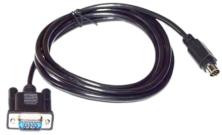 Cable Adaptador de vídeo VGA Macho de 15 Pines a Terminal S, Mini DIN de 8 Pines, VGA de 15 Pines a MD de 8 Pines, Cable de TV Box a Tarjeta gráfica de computadora(3 Metre)