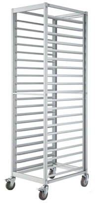 Bun Pan Bakery Rack, Aluminum Storage Trolley for Food Trays, 18-Tier Cooling Cart for Home and Commercial Kitchen